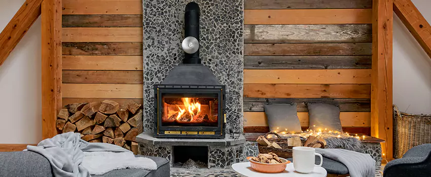 Thelin Hearth Products Direct Vent Gas Stove Fireplace Inspection in Jacksonville, Texas
